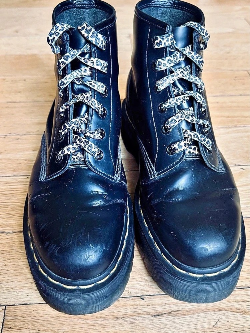 Dr. Martens 1460 Black Combat Boots UK8 - Picture 2 of 9